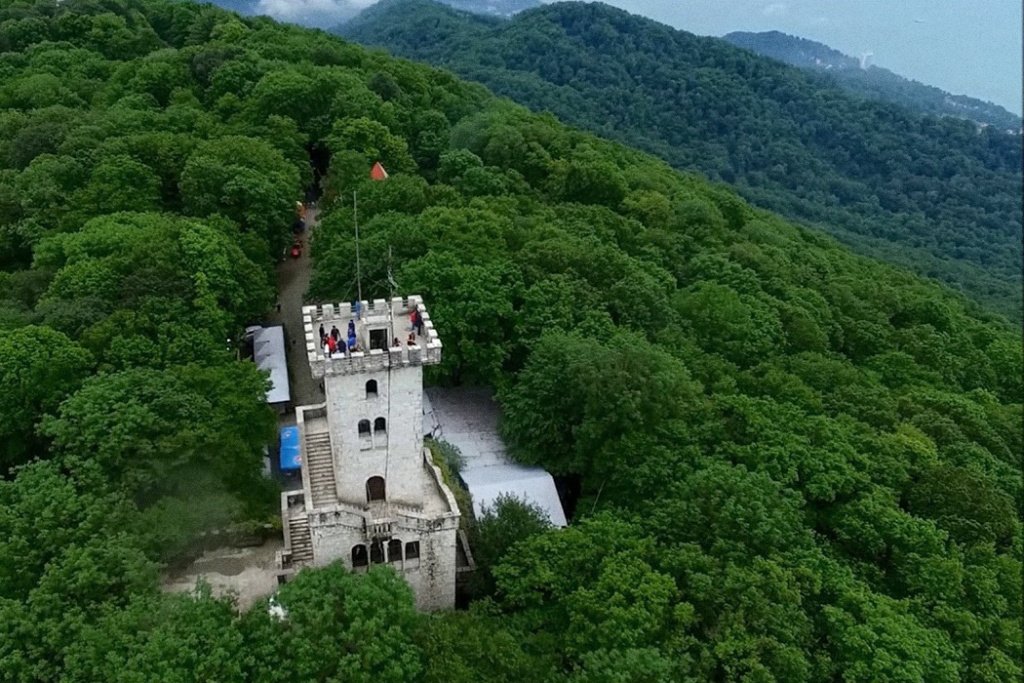 Олимпийский парк вид из вертолета